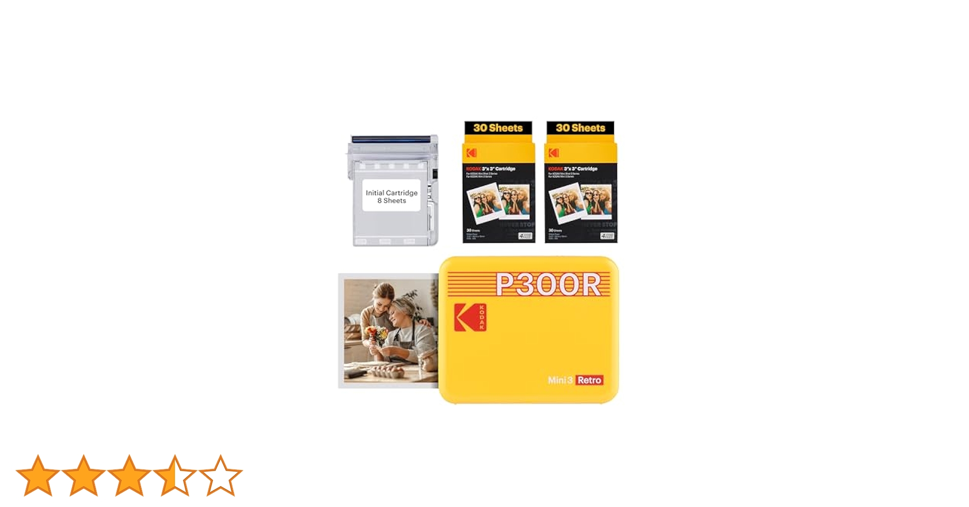 Amazon.co.jp: コダック KODAK Mini 3 レトロ 4PASS ポータブル